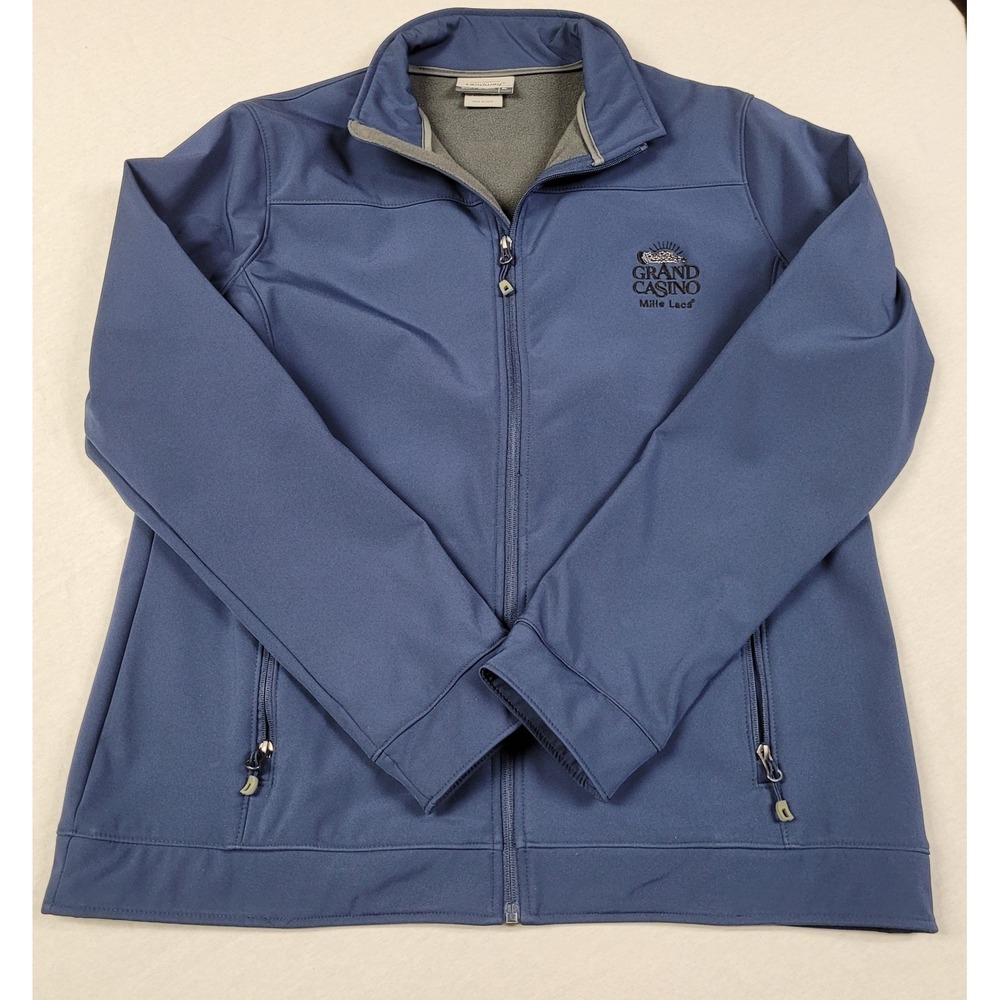 Landway Grand Casino Mille Lacs Softshell Jacket Slate Blue Full Zip Women's XL